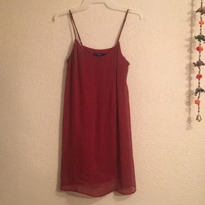 Beautiful flaming orange mini dress